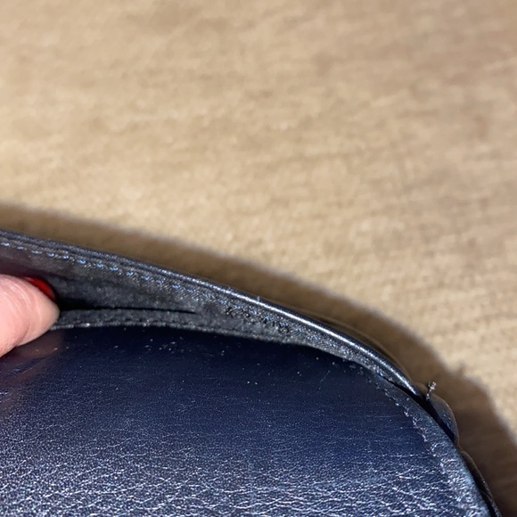 NINE West black crossbody chain purse leather - Picture 5 of 5